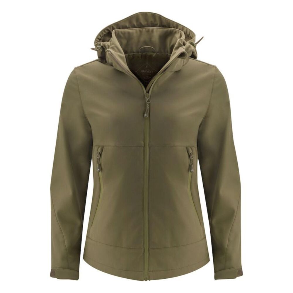 James Harvest Womens/Ladies Lodgetown Soft Shell Jacket / Moss Green